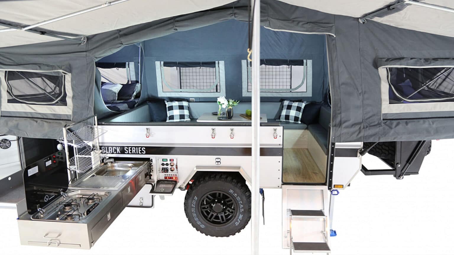 BLACK SERIES CLASSIC DOUBLE POPUP TENT CAMPER